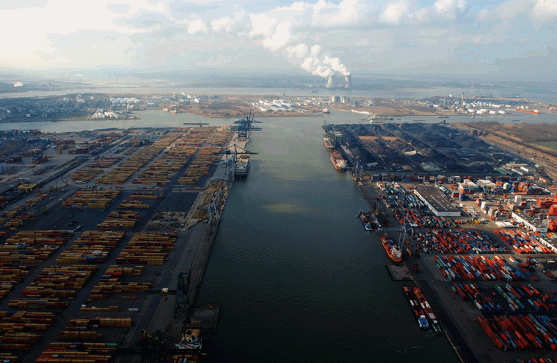 Antwerp Delwaide port