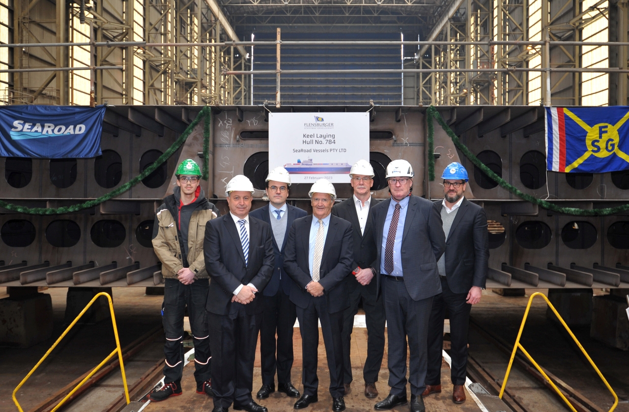 FSG lays keel of new RoRo, SeaRoad1 - Ship & Offshore